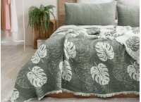 Муслиновое покрывало с наволочками Saheser - Forest Yesil (Turkey), 240 х 260 см